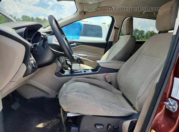 1FMCU0GD5JUB95609 2018 FORD ESCAPE Brown Front interior view