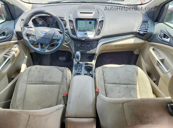 1FMCU0GD5JUB95609 2018 FORD ESCAPE Brown Dashboard view
