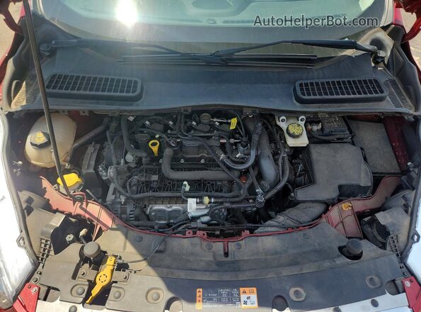 1FMCU0GD5KUA54282 2019 FORD ESCAPE Red ძრავის განყოფილების ხედი