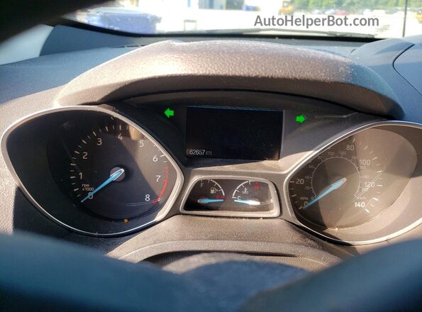 1FMCU0GD6HUA88174 2017 FORD ESCAPE Gray Вид щитка приладів