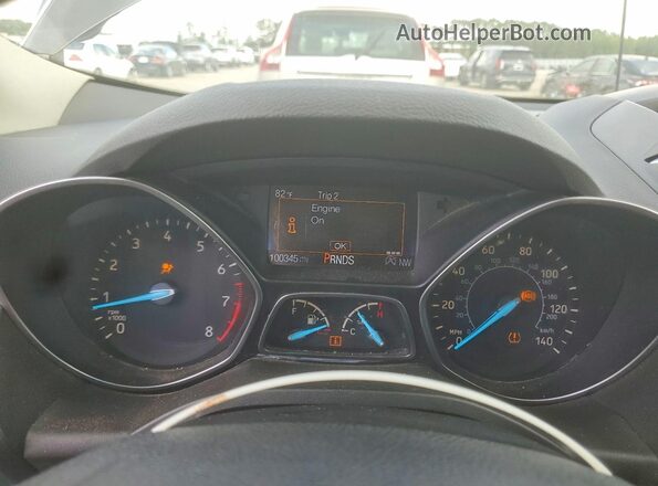 1FMCU0GD6HUC18325 2017 FORD ESCAPE Gray Instrument cluster view