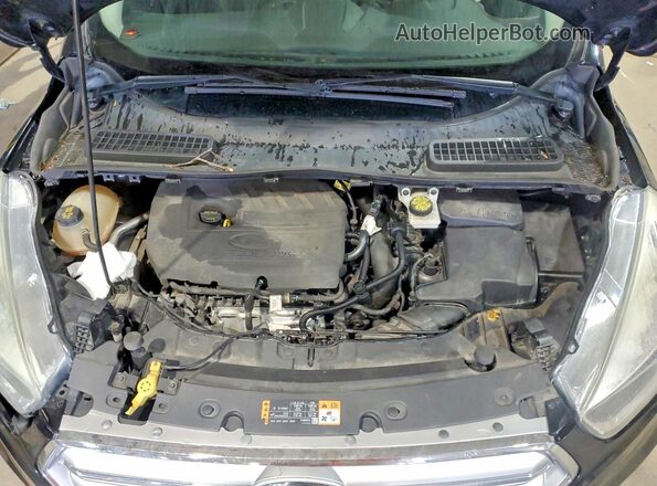 1FMCU0GD6HUD52574 2017 FORD ESCAPE Black ძრავის განყოფილების ხედი