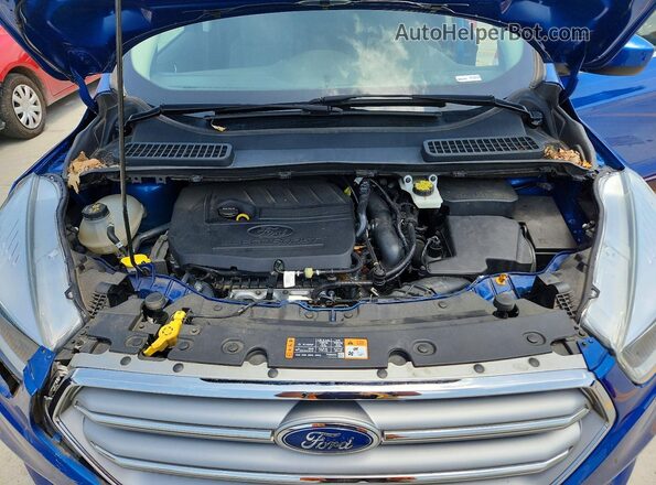1FMCU0GD6HUE05516 2017 FORD ESCAPE Blue Engine compartment view