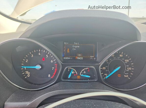 1FMCU0GD6HUE22770 2017 FORD ESCAPE Gold Вид щитка приладів