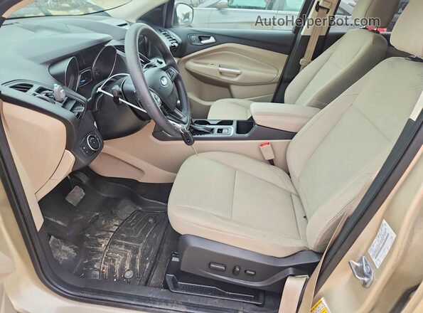 1FMCU0GD6HUE92835 2017 FORD ESCAPE Желто-коричневый Вид салона спереди