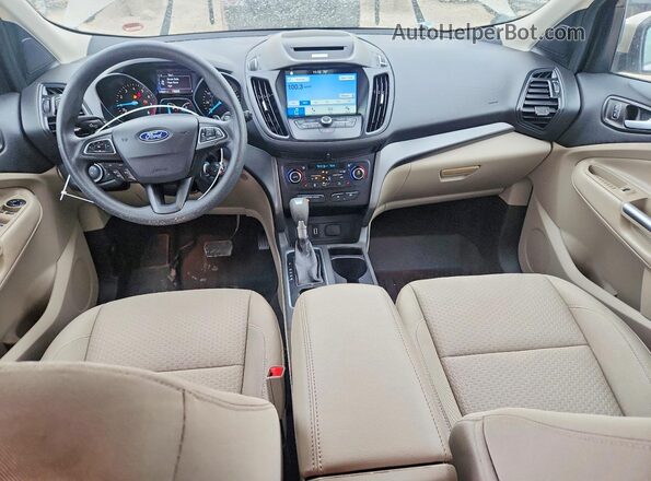 1FMCU0GD6HUE92835 2017 FORD ESCAPE Желто-коричневый Вид панели приборов