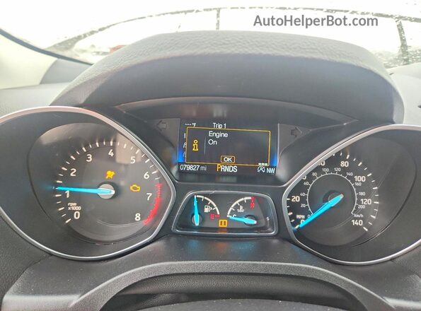 1FMCU0GD6HUE92835 2017 FORD ESCAPE Желто-коричневый Вид щитка приборов