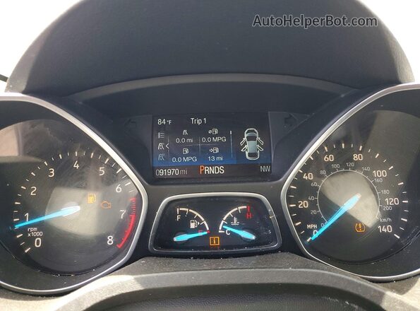 1FMCU0GD6JUC36894 2018 FORD ESCAPE Black ხელსაწყოთა პანელის ხედი