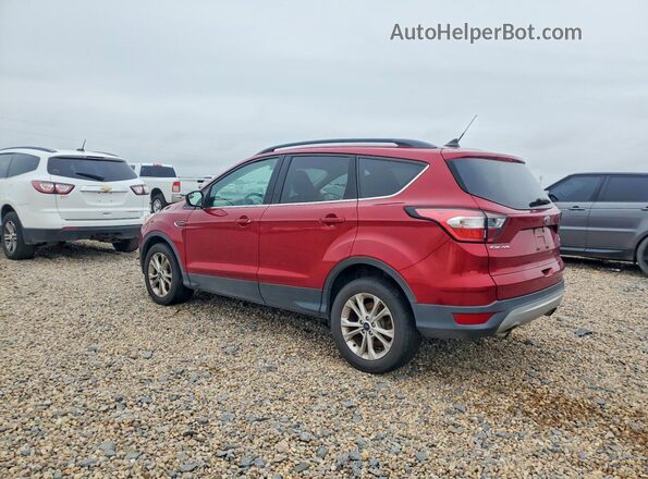 1FMCU0GD6JUD03199 2018 FORD ESCAPE Maroon Trasero izquierdo
