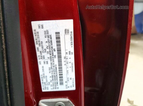 1FMCU0GD6JUD54413 2018 FORD ESCAPE Maroon სალონის 360-გრადუსიანი ხედი