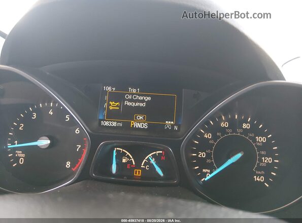 1FMCU0GD6KUB04851 2019 FORD ESCAPE Белый Вид задних сидений