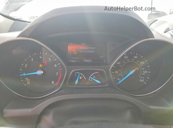 1FMCU0GD6KUC07381 2019 FORD ESCAPE Black Instrument cluster view