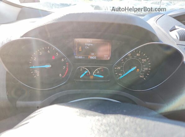 1FMCU0GD7HUA20644 2017 FORD ESCAPE Black Vista del cuadro de instrumentos