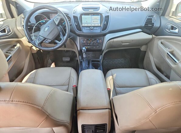 1FMCU0GD7HUA89253 2017 FORD ESCAPE Белый Вид панели приборов