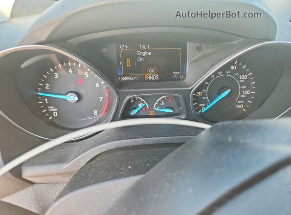 1FMCU0GD7HUA89253 2017 FORD ESCAPE Белый Вид щитка приборов