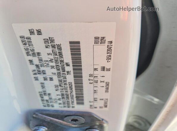 1FMCU0GD7HUA89253 2017 FORD ESCAPE Белый Вид наклейки с VIN-кодом