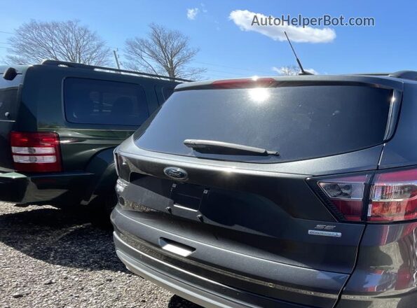 1FMCU0GD7HUC08158 2017 FORD ESCAPE Gray Widok zestawu wskaźników