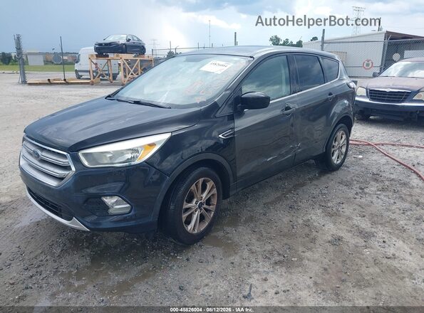 1FMCU0GD7HUD08454 2017 FORD ESCAPE Black წინა მარცხენა ხედი სამი მეოთხედიდან