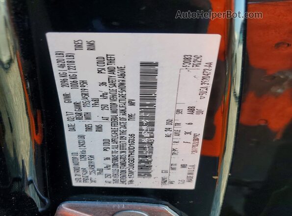 1FMCU0GD7HUD16036 2017 FORD ESCAPE Black VIN sticker view