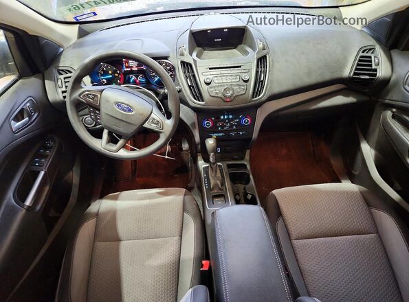1FMCU0GD7HUD27893 2017 FORD ESCAPE Gray Widok deski rozdzielczej