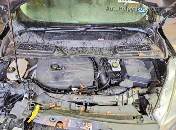 1FMCU0GD7HUD27893 2017 FORD ESCAPE Gray Widok wnętrza z tyłu