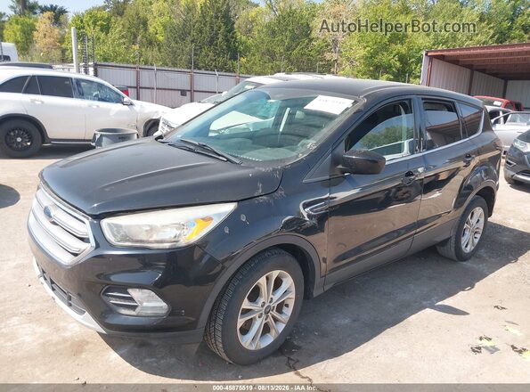 1FMCU0GD7HUD92906 2017 FORD ESCAPE Black Przód lewy