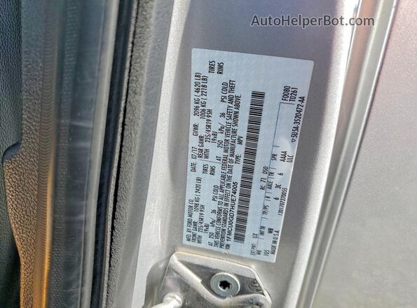 1FMCU0GD7HUE74005 2017 FORD ESCAPE Silver VIN կոդի պիտակի տեսք