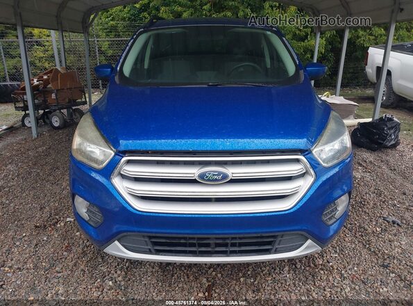 1FMCU0GD7JUA36770 2018 FORD ESCAPE Blue Dashboard view