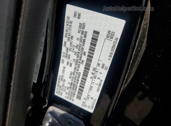 1FMCU0GD7JUB10253 2018 FORD ESCAPE Black VIN sticker view
