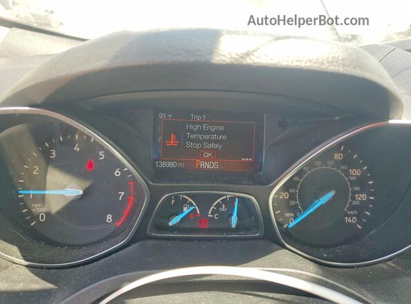 1FMCU0GD7JUB41499 2018 FORD ESCAPE Black Widok zestawu wskaźników