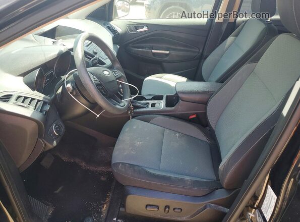 1FMCU0GD7JUB41499 2018 FORD ESCAPE Black Widok wnętrza z przodu