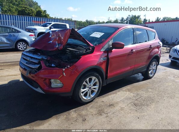 1FMCU0GD8HUC18925 2017 FORD ESCAPE Maroon წინა მარცხენა ხედი სამი მეოთხედიდან