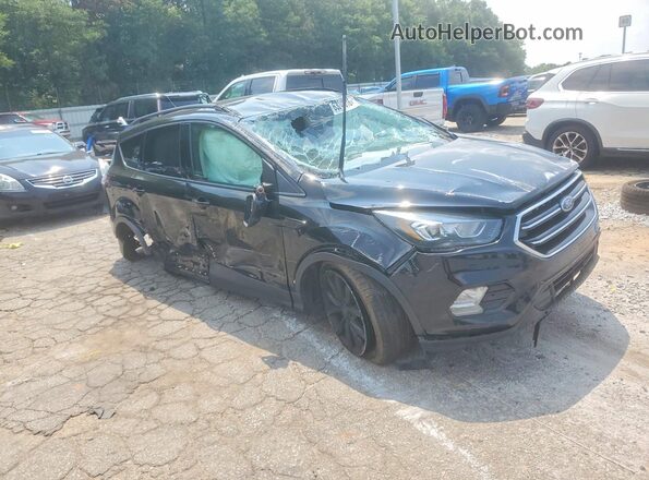 1FMCU0GD8HUC47390 2017 FORD ESCAPE Black Przód prawy