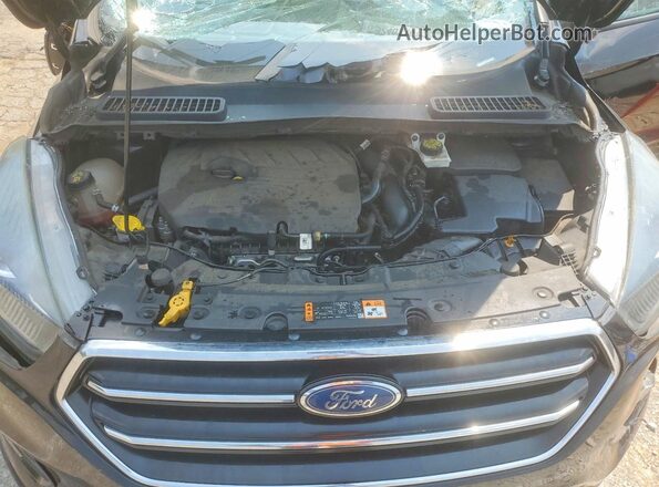 1FMCU0GD8HUC47390 2017 FORD ESCAPE Black Widok wnętrza z tyłu