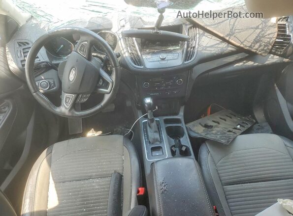 1FMCU0GD8HUC47390 2017 FORD ESCAPE Black Widok deski rozdzielczej