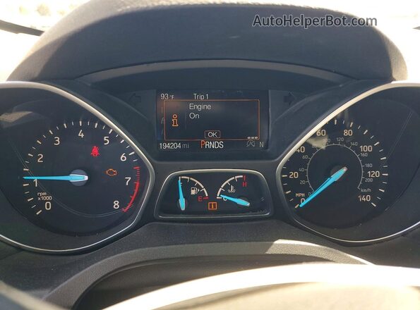1FMCU0GD8HUD20578 2017 FORD ESCAPE White Սարքավորումների վահանակի տեսք
