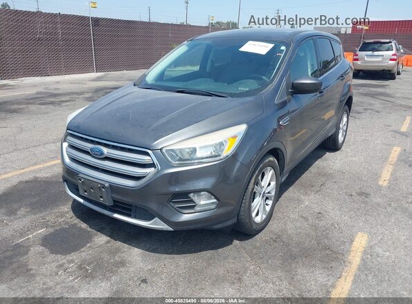 1FMCU0GD8HUD42872 2017 FORD ESCAPE Gray Առջևի ձախ երեք քառորդ տեսարան