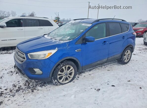 1FMCU0GD8JUA83015 2018 FORD ESCAPE Blue Tył lewy