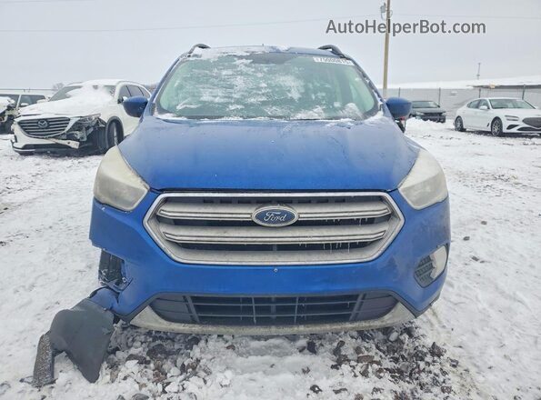 1FMCU0GD8JUA83015 2018 FORD ESCAPE Blue Widok wnętrza z tyłu