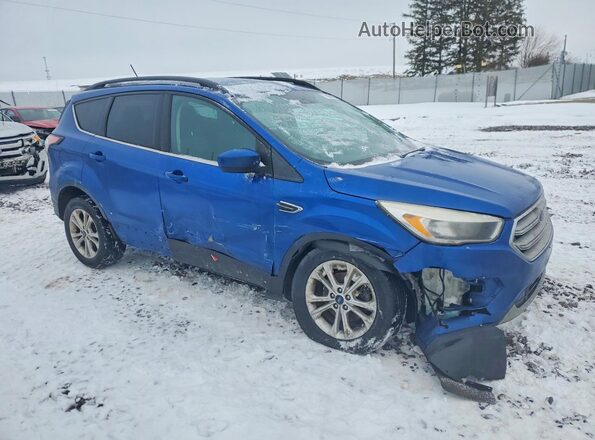 1FMCU0GD8JUA83015 2018 FORD ESCAPE Blue Widok zestawu wskaźników