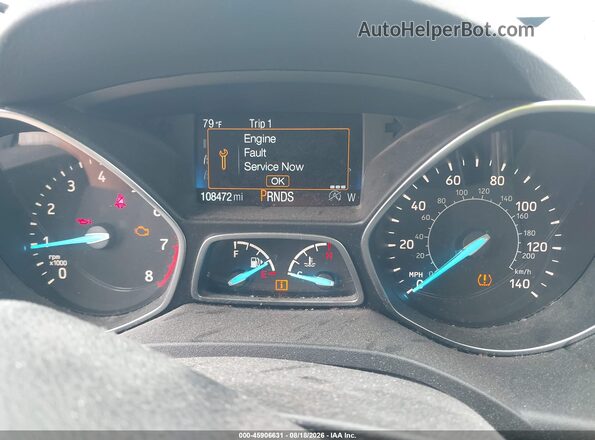 1FMCU0GD8JUA94953 2018 FORD ESCAPE Silver უკანა სავარძლების ხედი