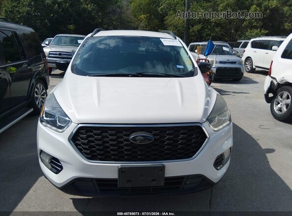 1FMCU0GD8JUD28671 2018 FORD ESCAPE White ხელსაწყოთა პანელის ხედი