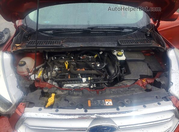 1FMCU0GD8KUA38268 2019 FORD ESCAPE Orange Շարժիչի բաժամունքի տեսք