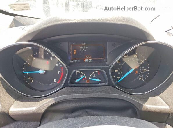1FMCU0GD8KUA50730 2019 FORD ESCAPE Gray Вид щитка приладів
