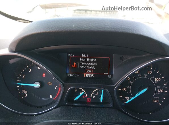 1FMCU0GD8KUB75954 2019 FORD ESCAPE Blue უკანა სავარძლების ხედი