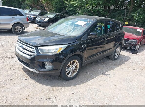 1FMCU0GD9HUB51686 2017 FORD ESCAPE Black წინა მარცხენა ხედი სამი მეოთხედიდან