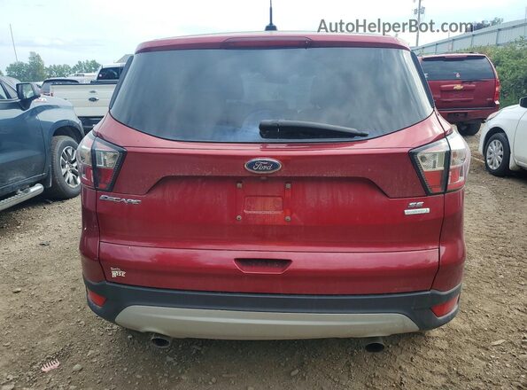 1FMCU0GD9HUD52021 2017 FORD ESCAPE Red Vista trasera