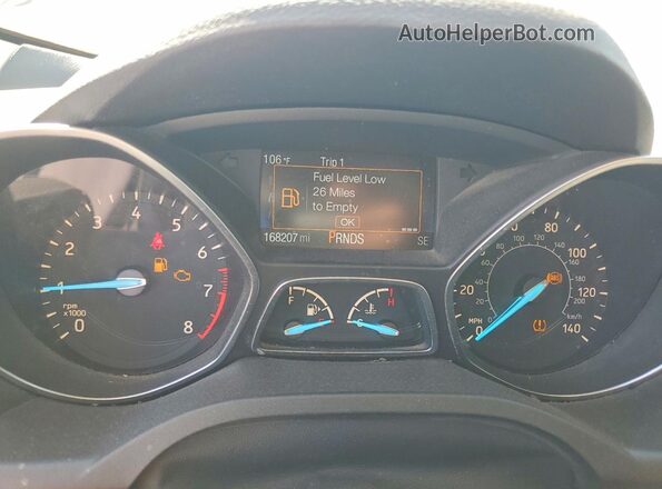 1FMCU0GD9HUD93409 2017 FORD ESCAPE Gray Vista del cuadro de instrumentos