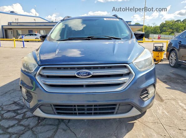 1FMCU0GD9JUA03480 2018 FORD ESCAPE Blue Widok z przodu