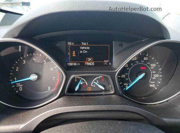 1FMCU0GD9JUA03480 2018 FORD ESCAPE Blue Widok zestawu wskaźników